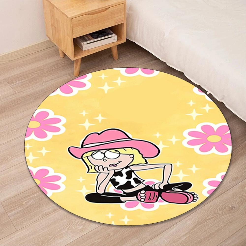 Lizzie McGuire Printed Round Rug Carpet Chair Rug Area Rug Entryway Doormats,for Office Chair Living Room Bedroom Kitchen Room.