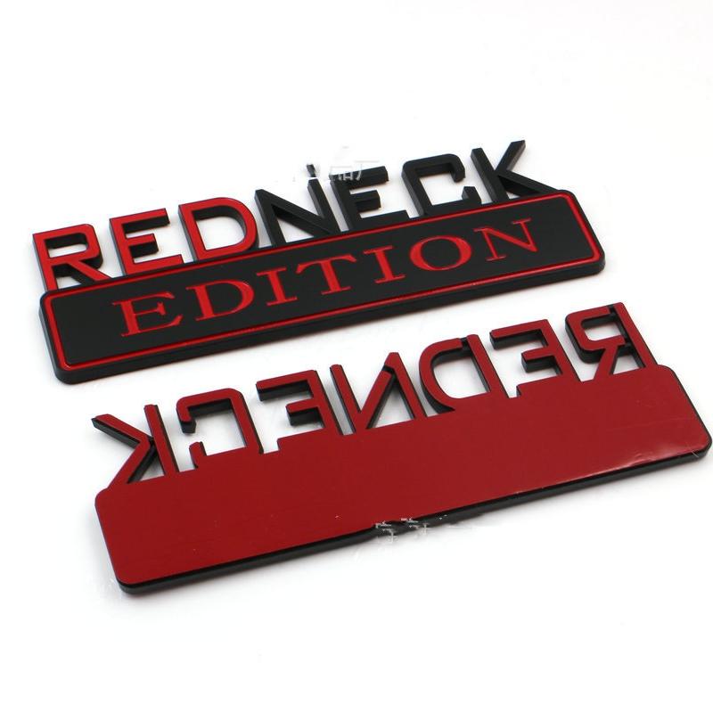 1 шт., эмблема автомобиля Redneck EDITION, хромированный значок, 3D наклейка, наклейка для Fo + rd F-150 F-250 F-350 Chev + rolet Silverado Dodge RAM 1500