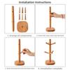 6 Hooks Mug Hanging Display Rack Tree Shape Tabletop Drinkware Shelf Tea Cups Drainer  Cafe Use