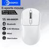 Беспроводная Bluetooth-мышь с тремя режимами работы, 1000 Гц, 8000 DPI, игровая/киберспортивная мышь, проводная/2,4 ГГц/Bluetooth мышь для ПК, ноутбука, настольного компьютера
