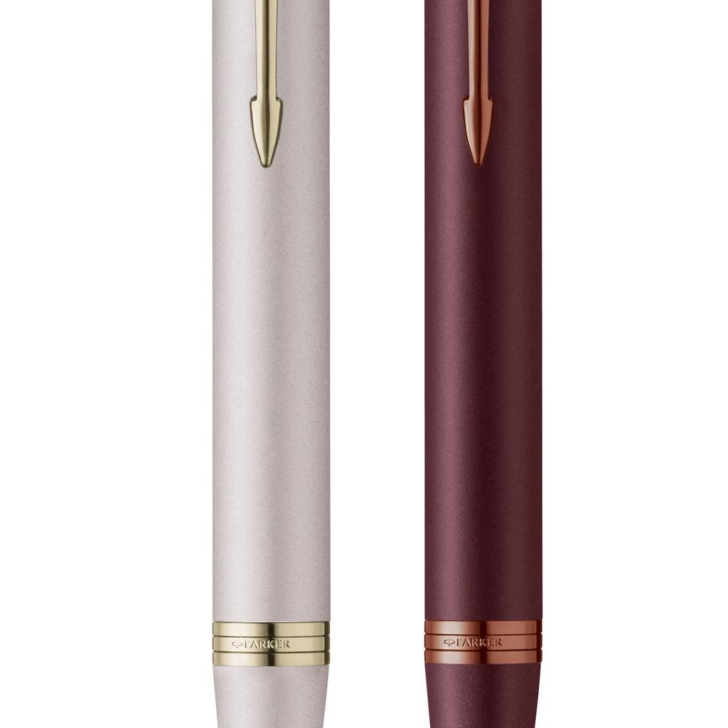 Parker Шариковая ручка IM Monochrome Champagne CHT Medium Point Gift Box Original Imported Product 2173273 На масляной основе