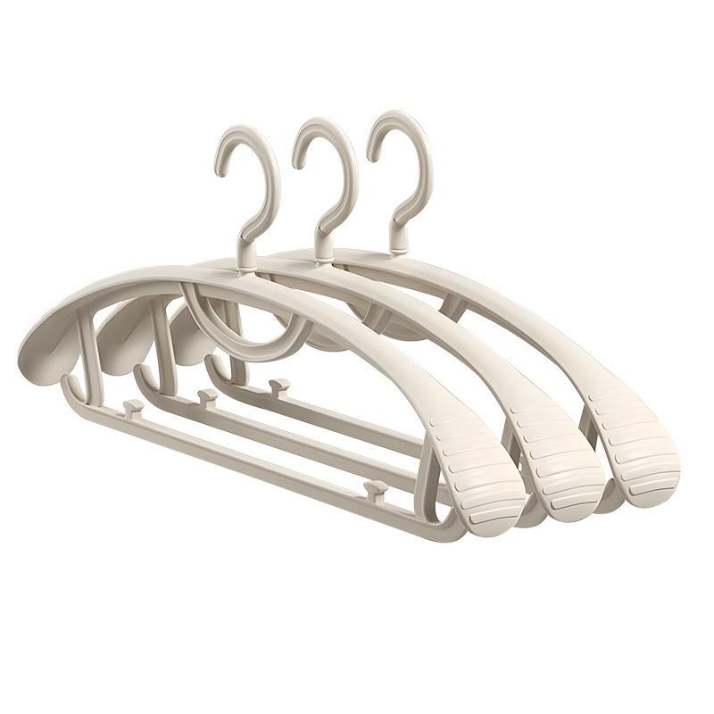 Extra Thick Non-Slip Wide Shoulder Hanger for Adult & Student Clothes, Non-Marking Plastic Design