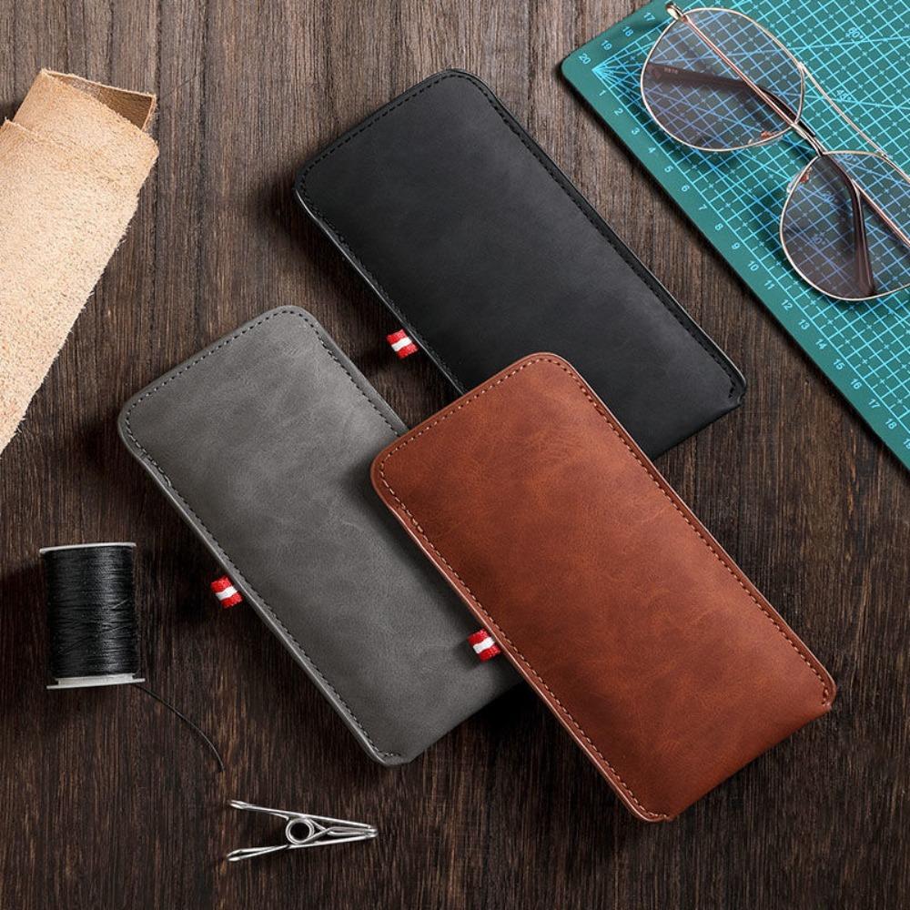 PU Leather Glasses Bag Rectangle Glasses Pouch Fashionable Glasses Cover  Home/Outdoor