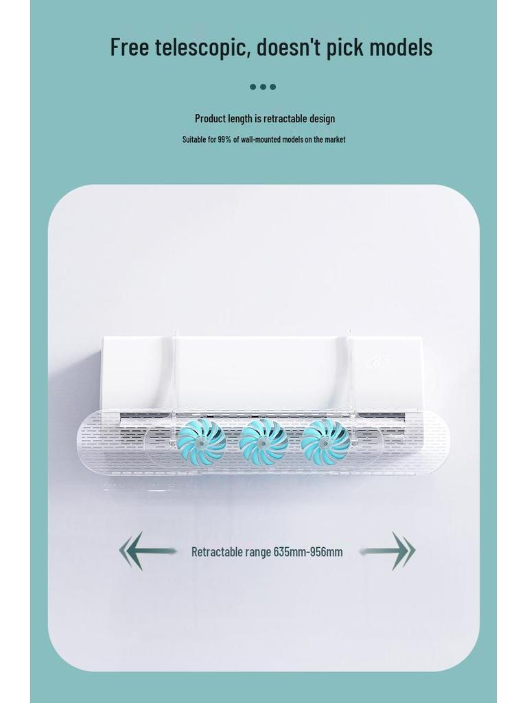 Universal Wall-Mount Air Conditioner Wind Deflector: Anti-Direct Blow, No Installation Needed