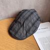 Винтажная клетчатая кепка с козырьком для женщин и мужчин, летняя шляпа от солнца из дышащего хлопка