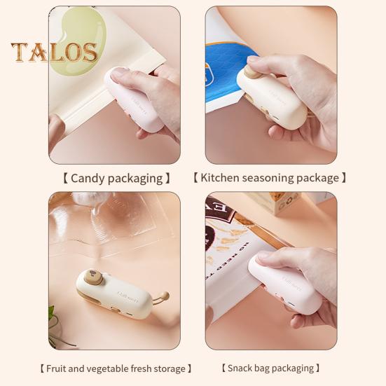 Мини-запайщик пакетов для запечатывания, перезаряжаемая ручная машина для запечатывания пищевых продуктов, портативное устройство запечатывания пакетов для пластиковых пакетов, пакетов с закусками