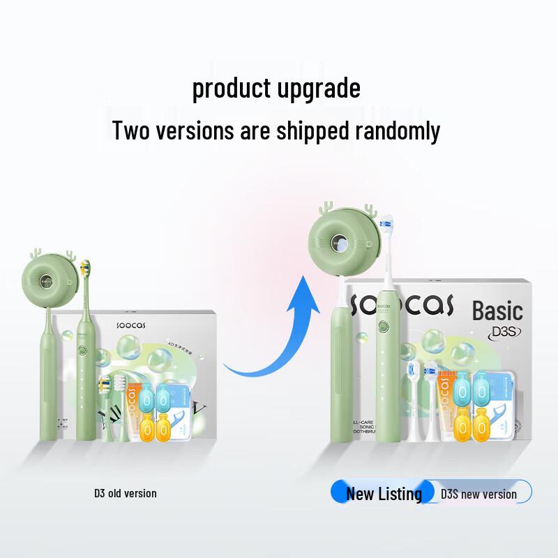 Звуковая электрическая зубная щетка SOOCAS D3S в форме кошачьей лапки
