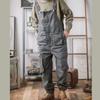 Свободные повседневные комбинезоны Мужские прямые комбинезоны Комбинезоны American Retro Ami Khaki Trend Универсальные цельные брюки с подтяжками