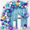 Pantone Mermaid Birthday Party Decorative Balloon Set Balloon Chain Latex Balloon Arch