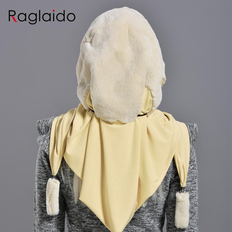 Шапки-капюшоны из натурального меха кролика рекс, женские зимние шапки из натурального меха, теплый пушистый капюшон с тканевой подкладкой