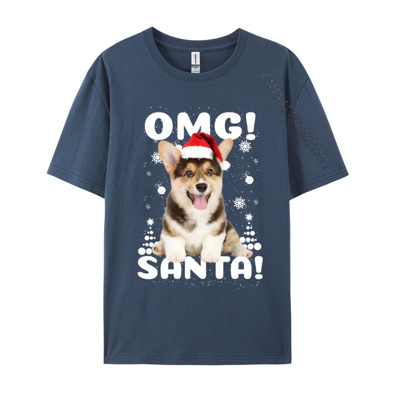 Christmas Dog T Shirts Fashion Premium Cotton Crew Neck Tee Shirts Male Plus Size Sweatshirts High Quality