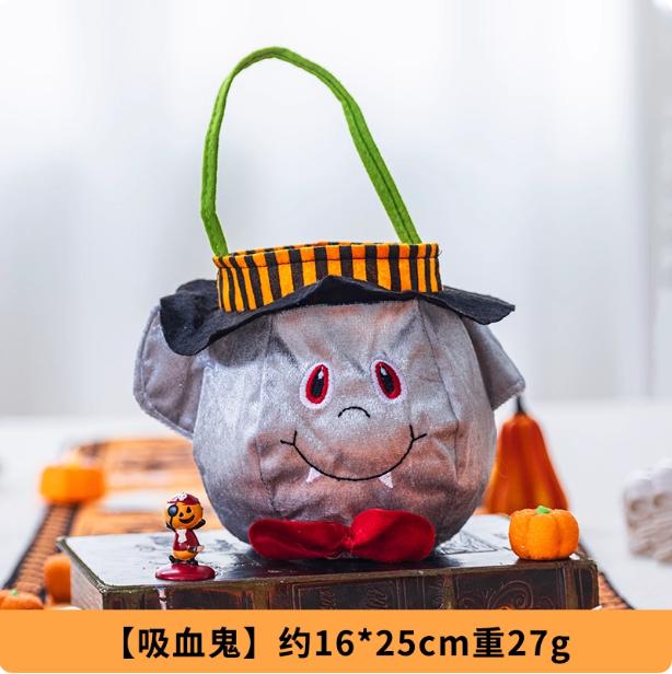 Halloween Decoration Children's Candy Bag Kindergarten Tote Bag Pumpkin Bucket Jar Activity Small Gift Candy Storage Bags