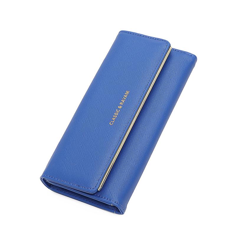 Women's Retro Tri-fold Leather Wallet - Large Capacity Clutch