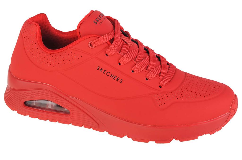 Skechers Uno-Stand On Air, Mens red Sneakers