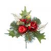 Holly and Apple Plastic Pick Christmas Decoration