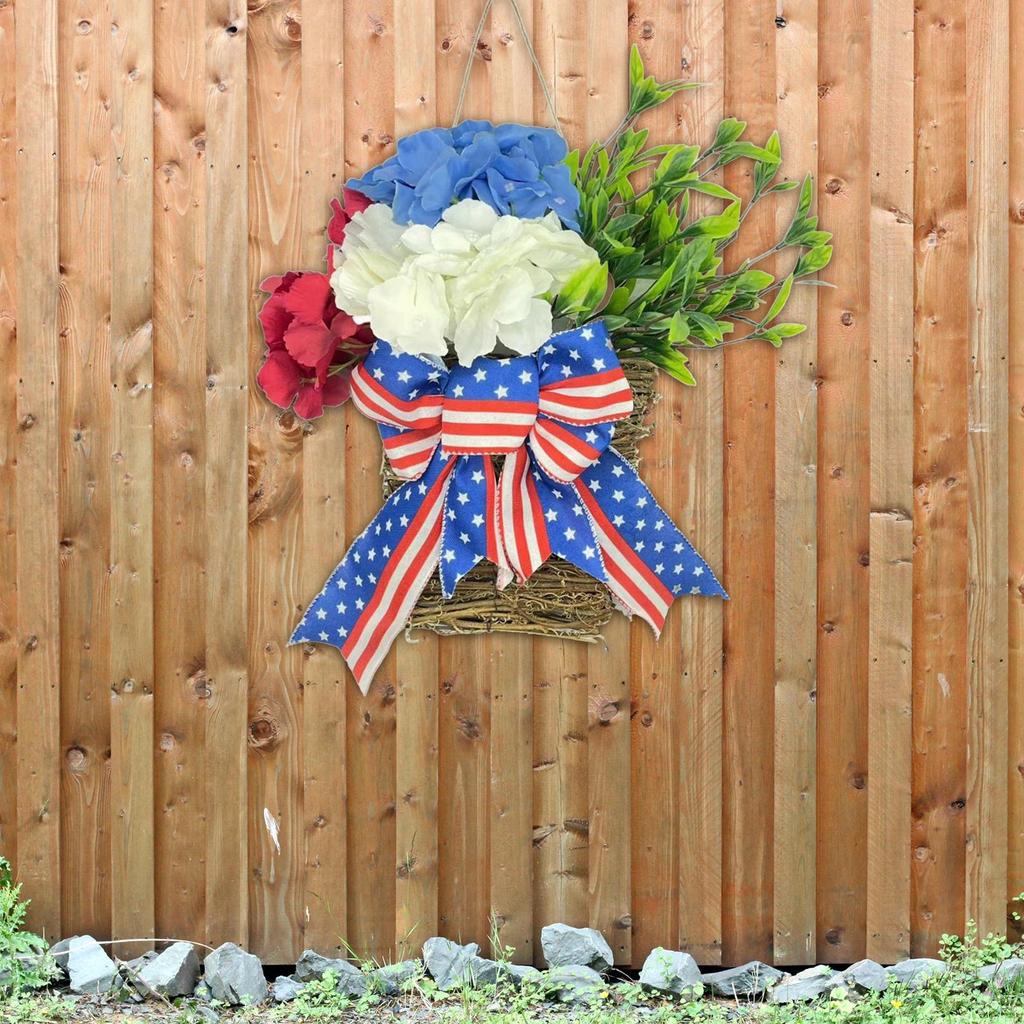4TH of July Independence Day Wreath for Front Door Patriotic American