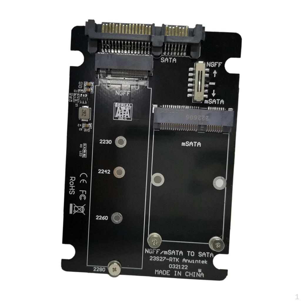 Адаптер жесткого диска, преобразователь SATA/mSATA в SATA 3.0, с отверткой, инструмент для ремонта, преобразователь SSD премиум-класса