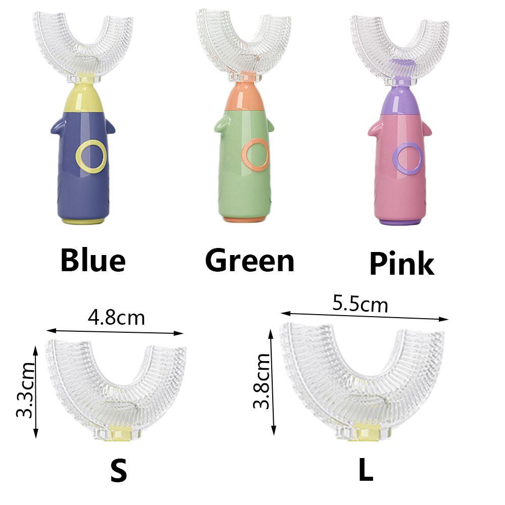 1-12years Soft Silicone Oral Care U-Shape Toothbrush Teeth Whitening Tooth Brushing Cleaning Tool