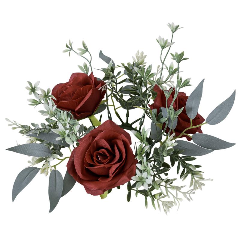 25см Сценическая Свеча Декорация на День Святого Валентина Вечеринка Мини Венок Благородный Домашний Декор Украшения для Стола Многоцветный