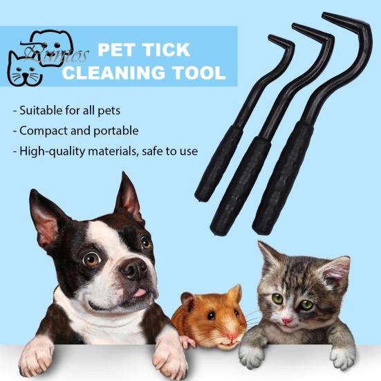 3 шт., эффективное средство для удаления блох для домашних животных, крючок для удаления клещей, безопасный уход за домашними животными, инструменты для извлечения клещей, товары для домашних животных