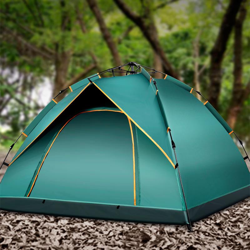 Automatic Folding Camping Tent with Moisture-Proof Mat