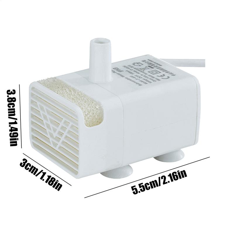 Cat Water Fountain Pump Cat Fountain Replacement Pump Ultra Quiet Low Power Consumption Submersible Motor For Drinking Dispenser