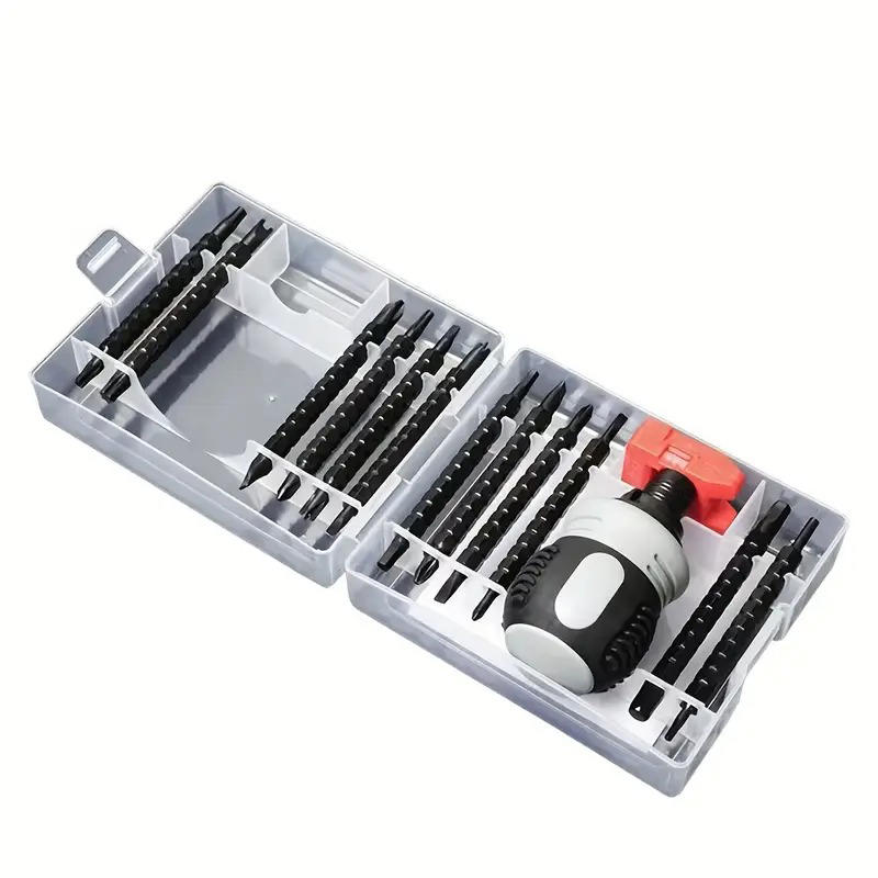 Ratchet Screwdriver Set Dual-purpose Magnetic Slotted Screwdriver Labor-Saving Phillips Screwdriver Home Repair