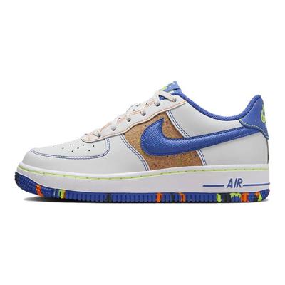 Кроссовки Air Force 1 LV8 GS Playground Paint Pack для детей, синие, фотонно-пылевые, Volt HJ9231-025