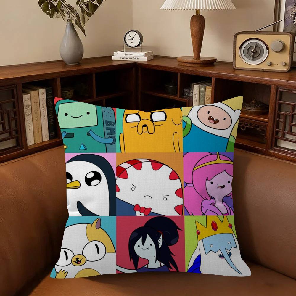 Cushion Cover Inches Farmhouse Decor Home Throw Pillow Covers For Couch Decorations Anime A-Adventures T-Imes