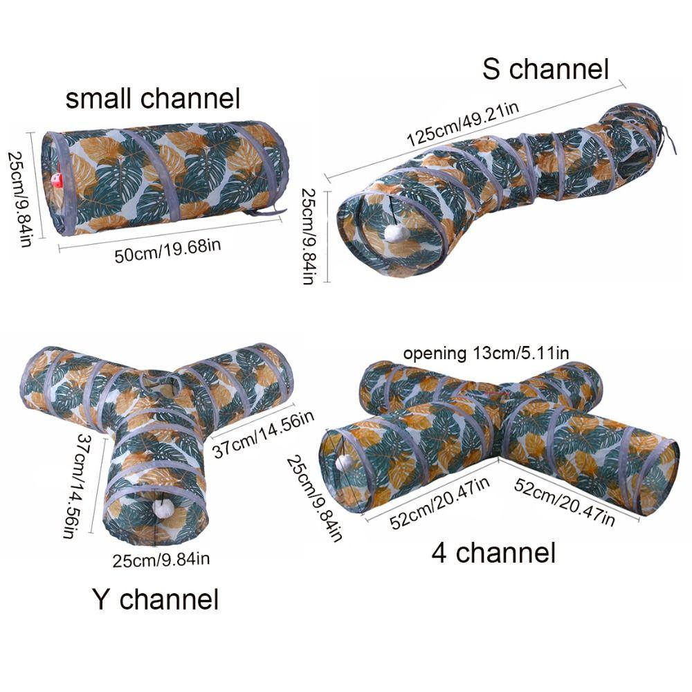 Трех/Четырехсторонний Принт Кошачий Канал Полиэстеровый Кошачий Тоннель Скучающий Кролик Игровые Трубы для Кошек Кроликов