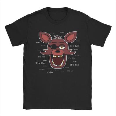 Винтажные Футболки Фредди Бонни Фокси Это Я для Мужчин С Круглым Вырезом 100% Хлопок Футболка С Коротким Рукавом Печатные Топы
