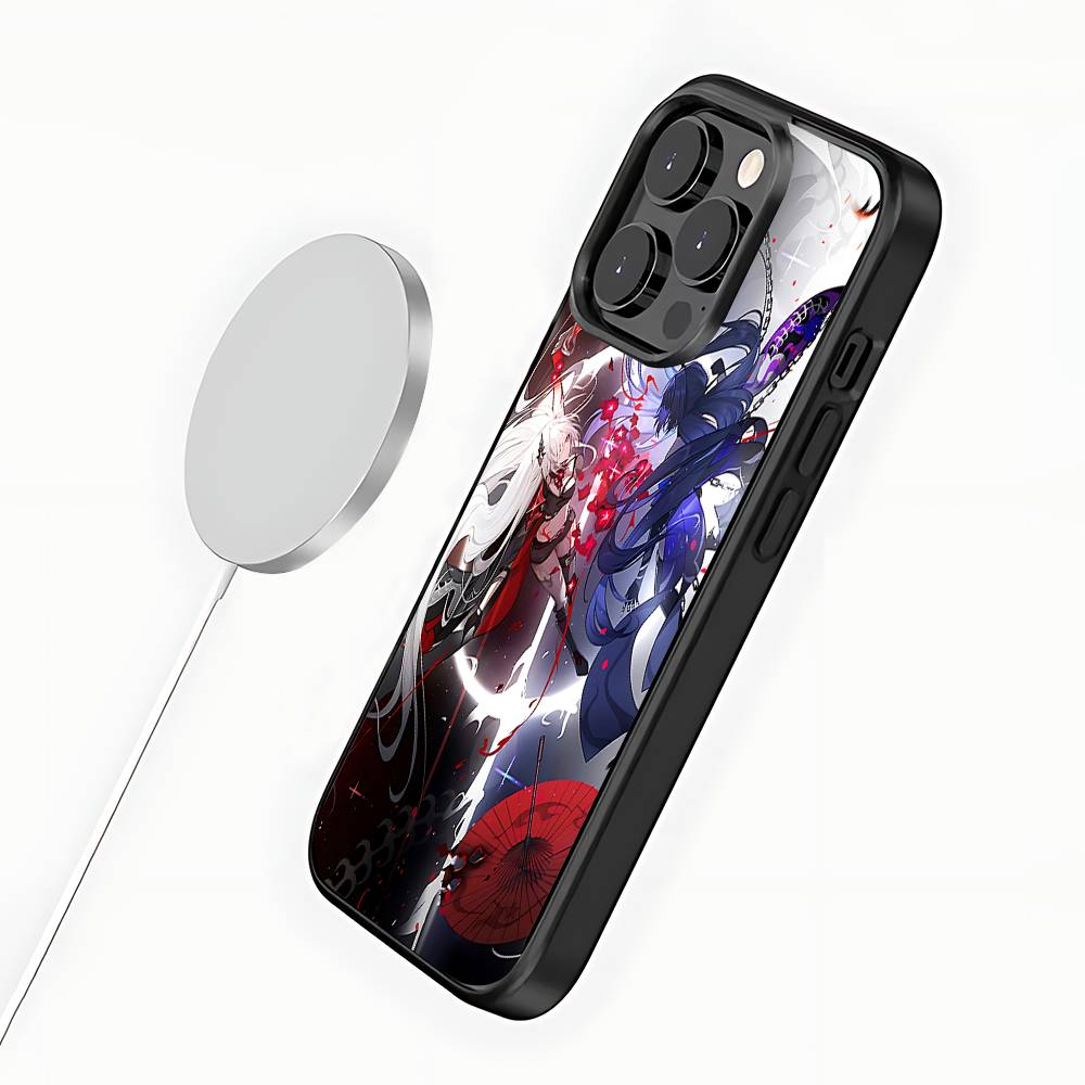 Чехол для телефона для iPhone 17,16,15,14,13,12,11,Pro,Max,Plus,Mini,SE4,E A-Ахерон Honkai Star Rail Магнитный Magsafe Беспроводная зарядка