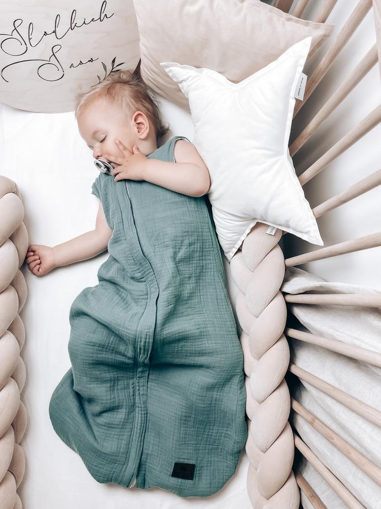 Спальный мешок из двухстороннего муслина S (4-24 месяца) Роза