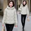 Women’s Short Hooded Windproof Thicken Warm Winter Jacket With Big Pockets
