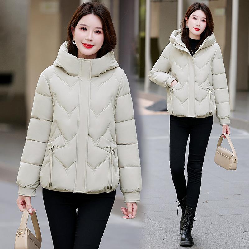 Women's New Fashionable Versatile Hooded Cold Fluffy Thickened Warm Loose High-quality Fabrics Casual Sports Cotton Coat Jacket