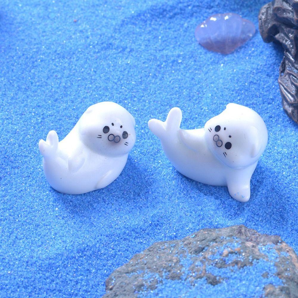 Декоративная фигурка морского льва Мини-аквариум Маленькие украшения Морские животные Украшения Аквариум