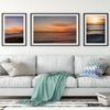 Современный пейзаж картина маслом закат морская поверхность искусство холст картина гостиная коридор офис украшение дома фреска без рамки
