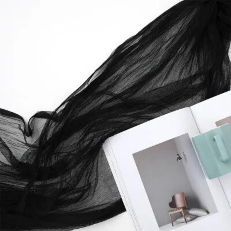 INS морщинистая Тюлевая ткань 1,2 x 3 м с рюшами, сетчатая ткань, цветочный магазин, фотофон, ткань, свадебный декор, украшения для дня рождения