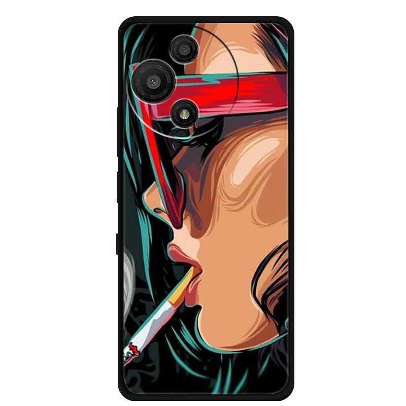 Для TCL 60R Чехол Мягкий Силикон Мультяшный Защитный Чехол Чехол для Телефона для TCL 60 SE NXTpaper 5G Роскошный Научно-фантастический Стиль Funda TCL 60R
