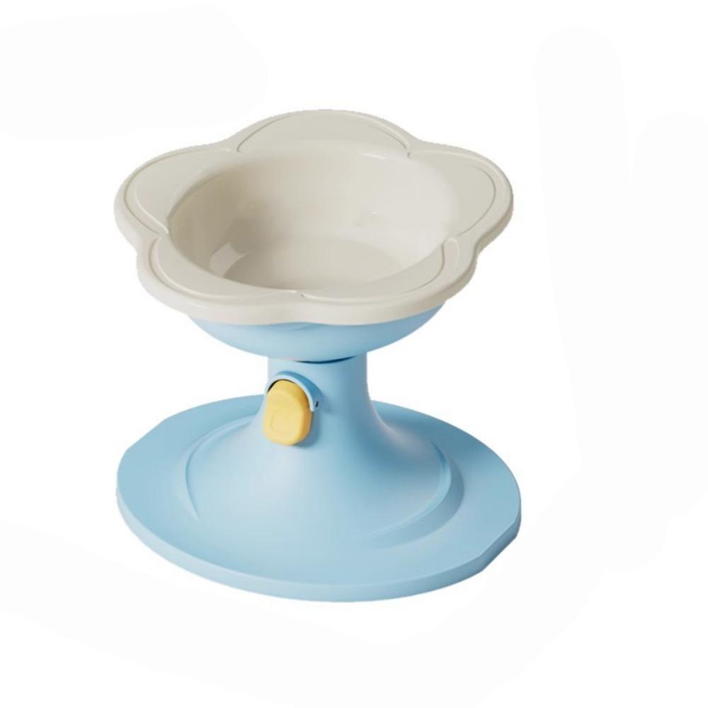 Керамическая миска для кошек большой вместимости Миски для собак в виде цветка Прочная миска на высокой ножке для питомцев Кормление питомца