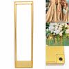 182cm Golden Metal Flower Stand Rectangle Table Centrepiece Wedding Decor Rack Pedestal Plinth Table