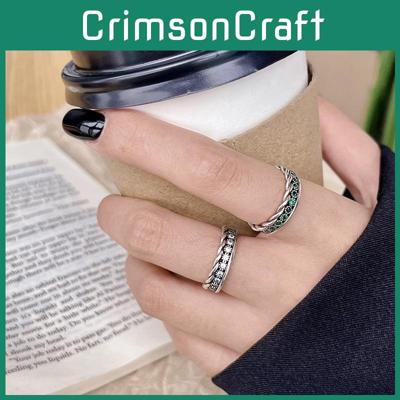 Элегантное ретро геометрическое медное кольцо для женщин с регулируемым открытым дизайном для модного стиля