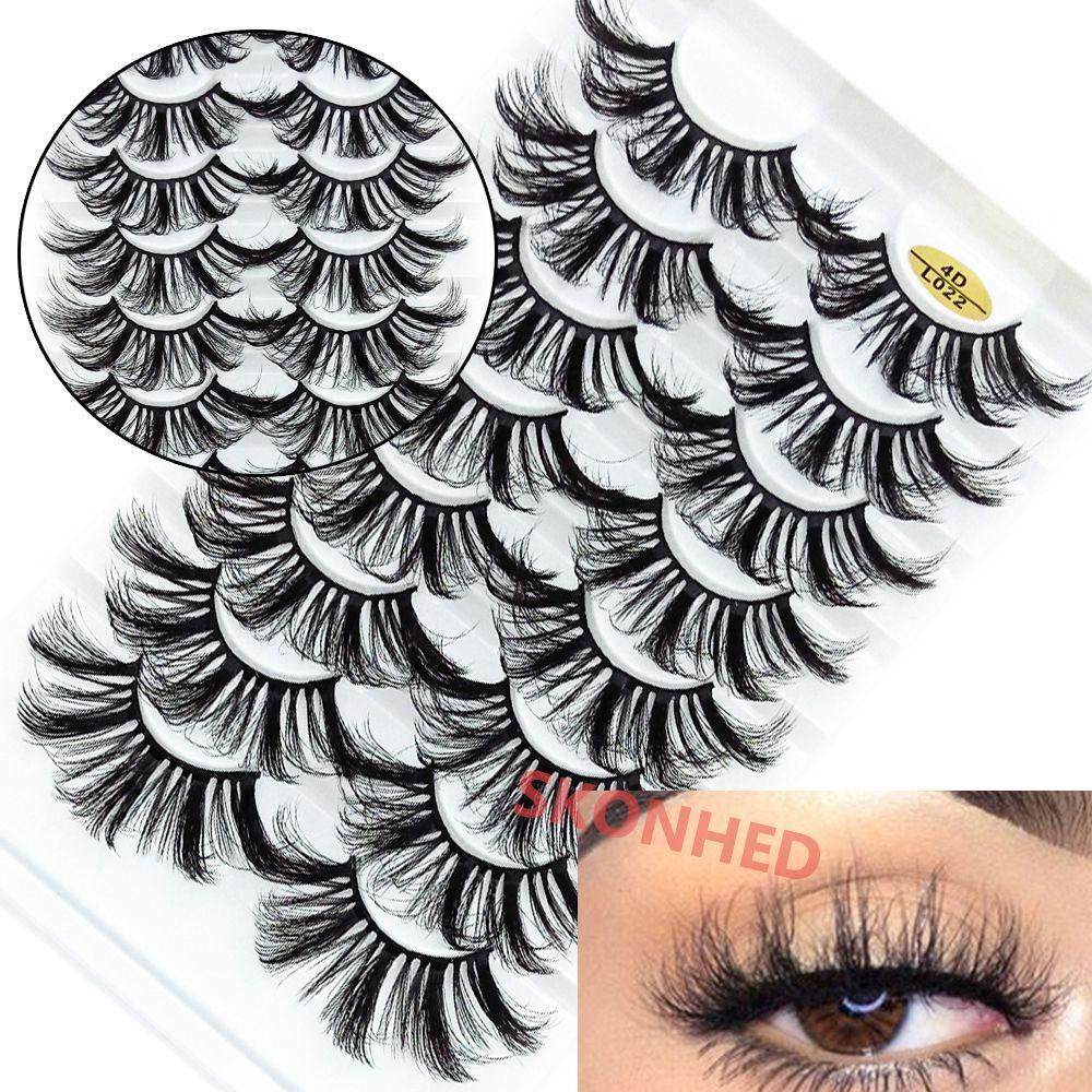 Effect Wispies Fluffy Full Volume Thick Eye Lash Extension False Eyelashes 25MM Lashes 4D Mink