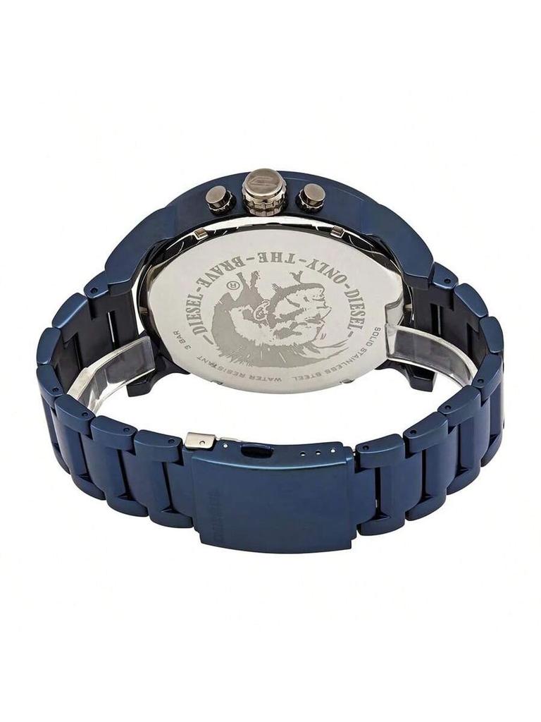 Diesel Мужские часы с четырьмя часовыми поясами 57 мм – Стальной браслет, Готовы для спорта и бизнеса, Заявление от дня к ночи – DZ7414