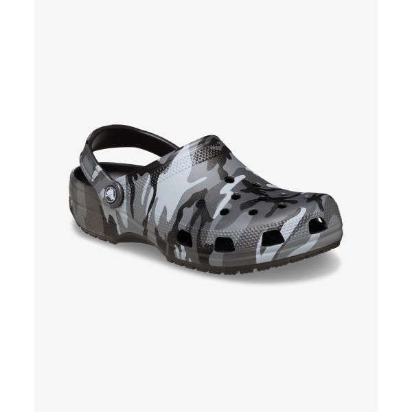 Crocs Классические камуфляжные клоги унисекс черные 211936-0DD