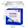 100Pcs Razor Blades Stainless Steel Safety Razor Blades for Shaving Razor Replaceable Razor Men Shaver Barber Blade Tools