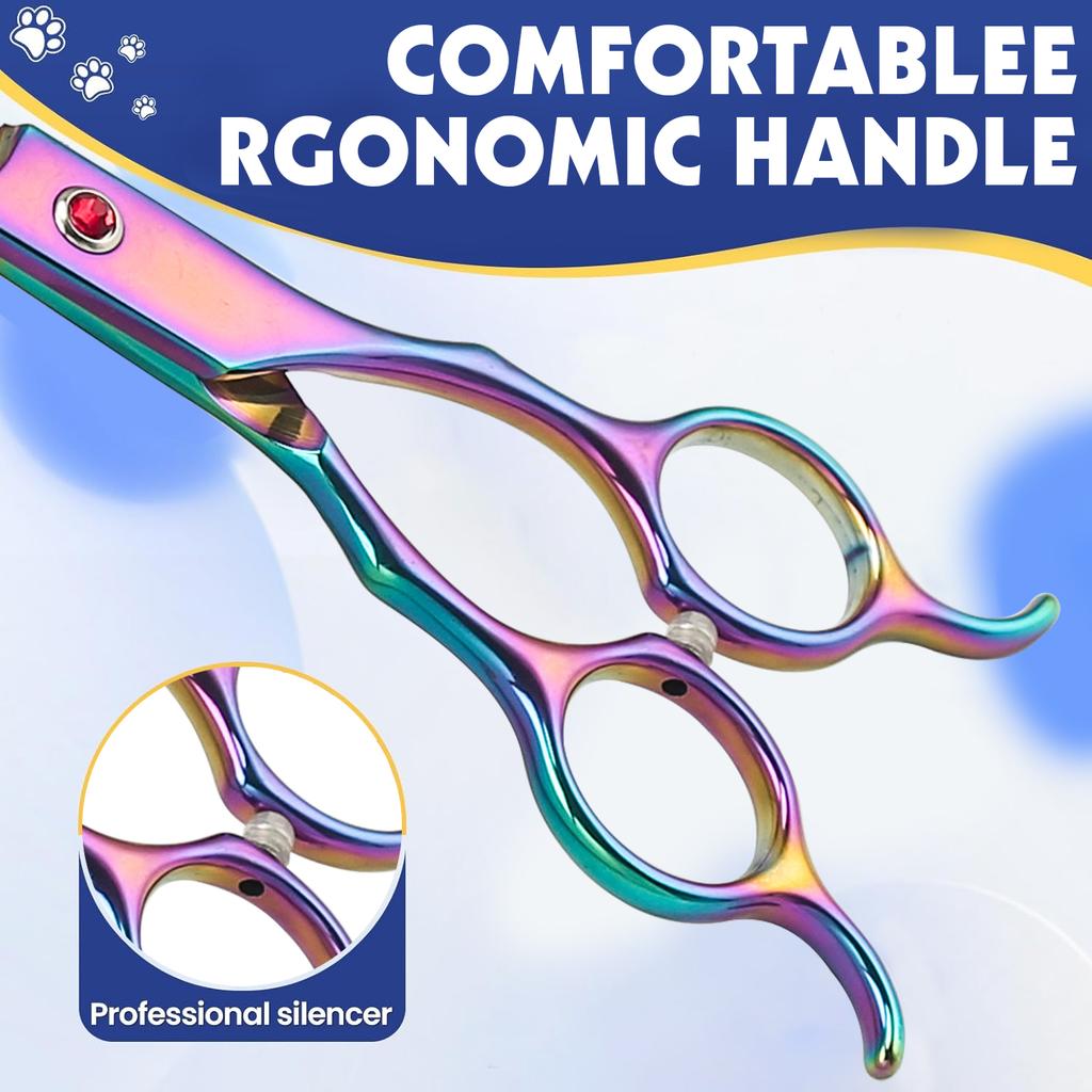 Изогнутые ножницы с двумя хвостами для красивой стрижки шерсти собаки Профессиональные ножницы для груминга собак Изогнутые филировочные ножницы для животных