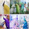 DIY Peacock 5D Diamond Painting Full Round Drill Birds Diamond Embroidery Cross Stitch Resin Wall Art Home Decor Gift