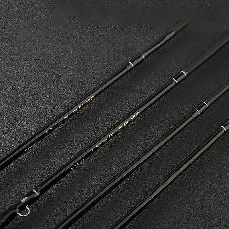 Ultra-Light Fishing Rod Carbon Fiber Spinning/Casting Lure Pole Bait Wt 1.5-9G Line Wt 3-6Lb Wood Handle Fast  Fishing Rods