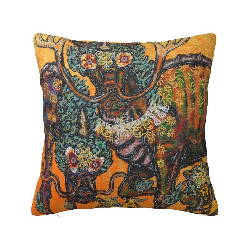 Custom Miwa Komatsu Japanese Printmaker And Artist Pillow Case Home Decoration Modern Cushion Cover Square Pillowcase